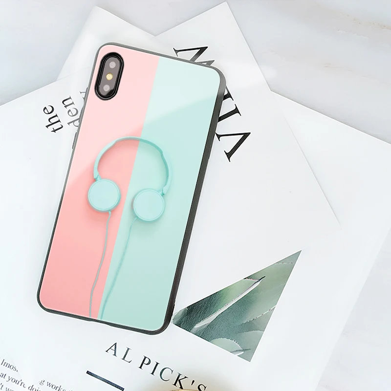 Чехол для iPhone X Mofi Xs Max чехол 7 8 Plus 6 6S с мультяшным рисунком розовый лимон кошечка