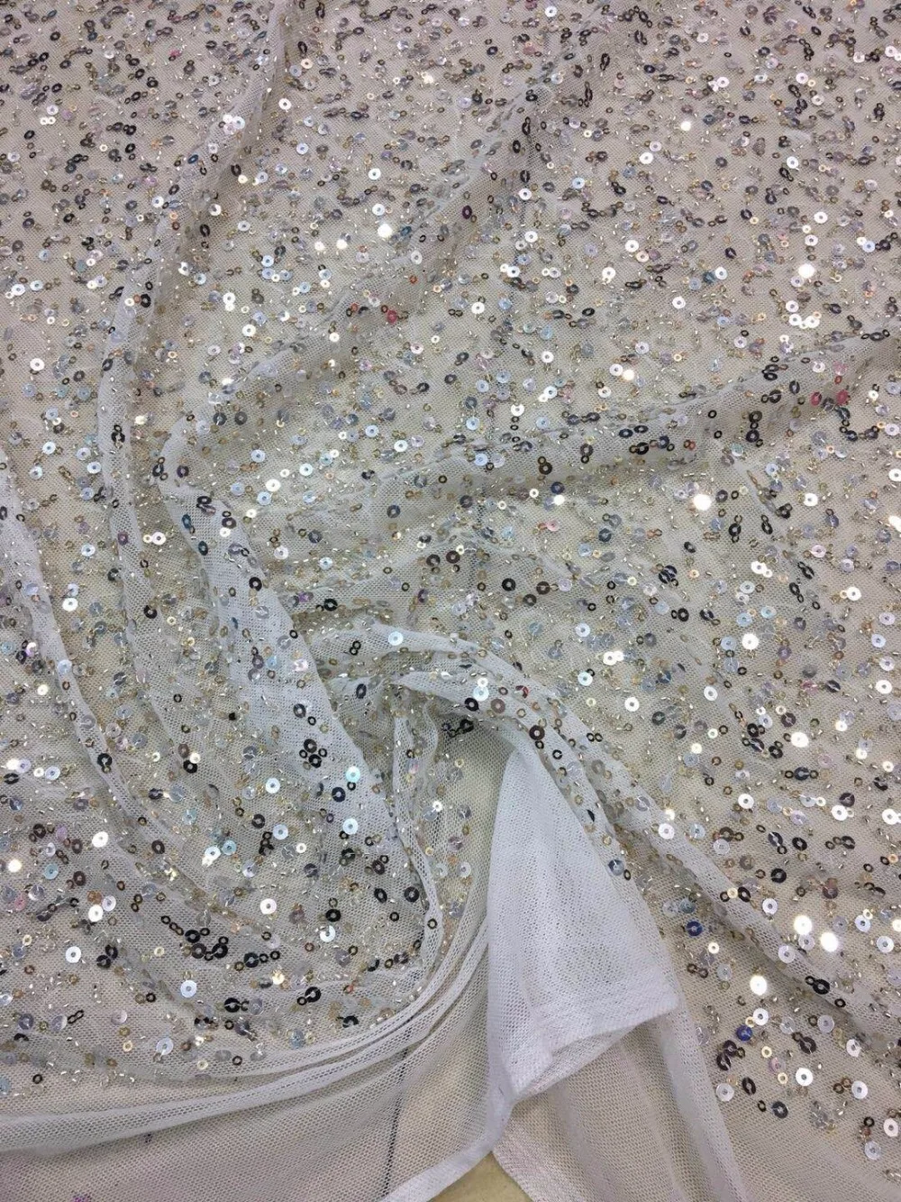 

top grade tulle lace full beaded African French fabric L-11860 embroidery cord lace fabric