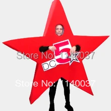 Талисман Красная звезда костюм талисмана обычай Необычные костюмы аниме косплей Mascotte тема маскарадный карнавальный костюм