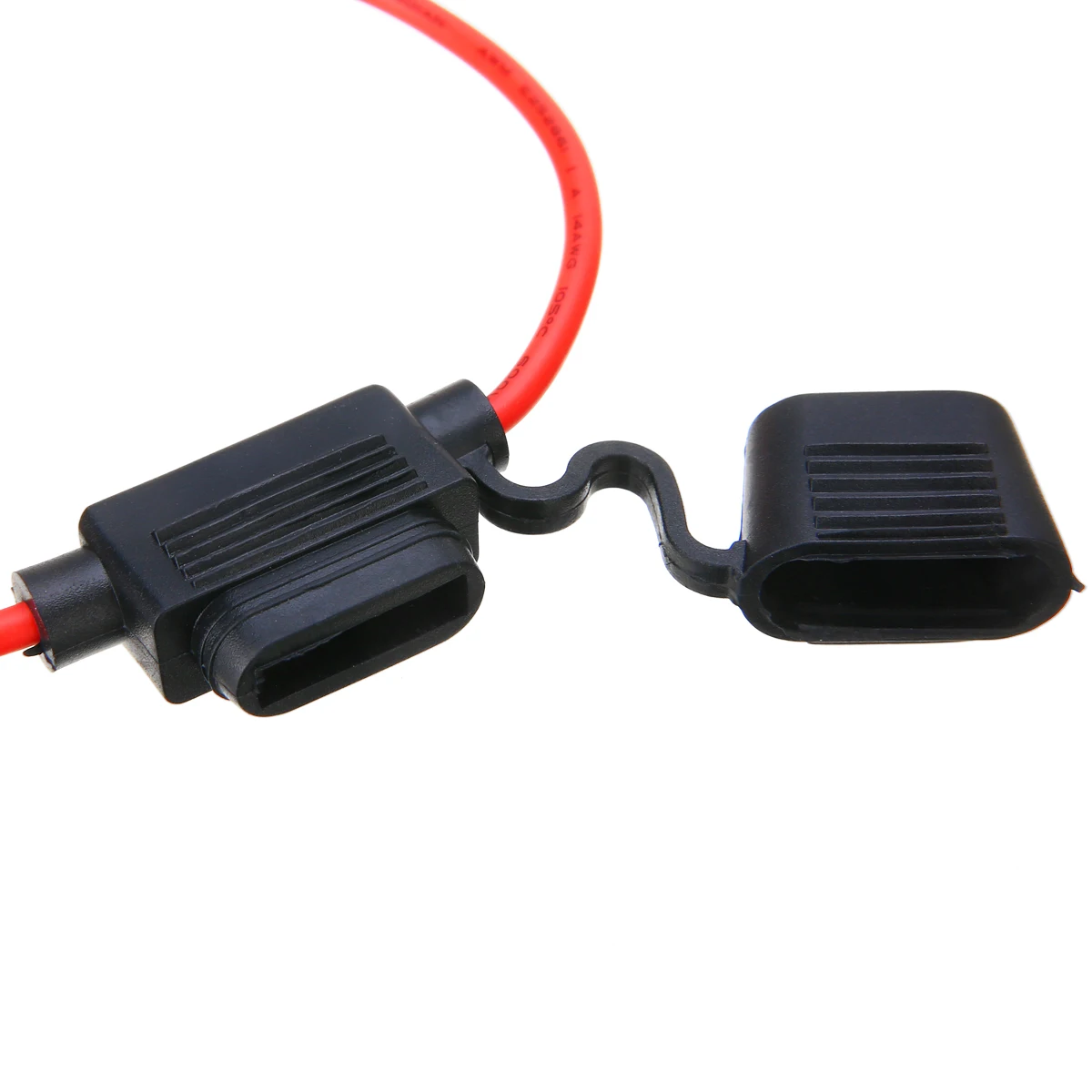 Водонепроницаемый средний автомобильный держатель предохранителя с кабелем 14AWG провод в линии автомобильного лезвия держатель предохранителя Предохранитель 20A