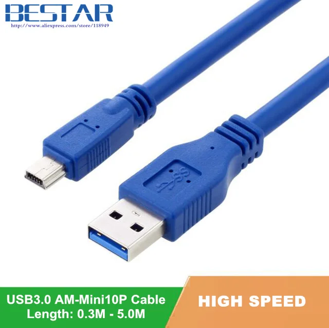 Usb 30 A Male Am To Mini Usb 30 Mini 10pin Male Usb30 Cable 03m