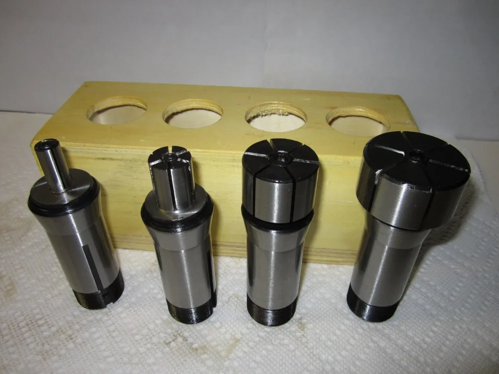 

5C Expanding Collet Set, 4pcs/set,machinable to required sizes & shapes--NEW