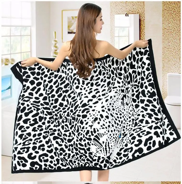 

New 100 x 180cm Super-absorbent Beach Towel for Adult Soft Microfiber Environmental Printing Bath Swimming Poolside Wrap Blanket