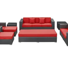 Sigma домашняя гостиная ротанг мебель 6 шт. любовь сиденье Глубокое Сиденье набор