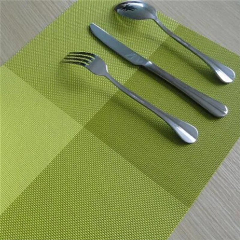 New Fashion PVC Dining Table Placemat Europe Style Kitchen Tool Tableware Pad Coaster Coffee Tea Place Mat