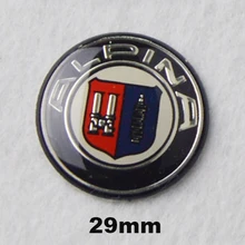 100 шт./упак. Альпина логотип 29 мм мультимедийная кнопка управления аудио наклейка с эмблемой автомобиля Автомобильный значок наклейка для BMW