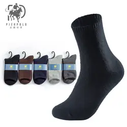 Pier Polo зима однотонная одежда для мужчин толстые теплые носки без пятки хлопковые махровые носки 10 пар