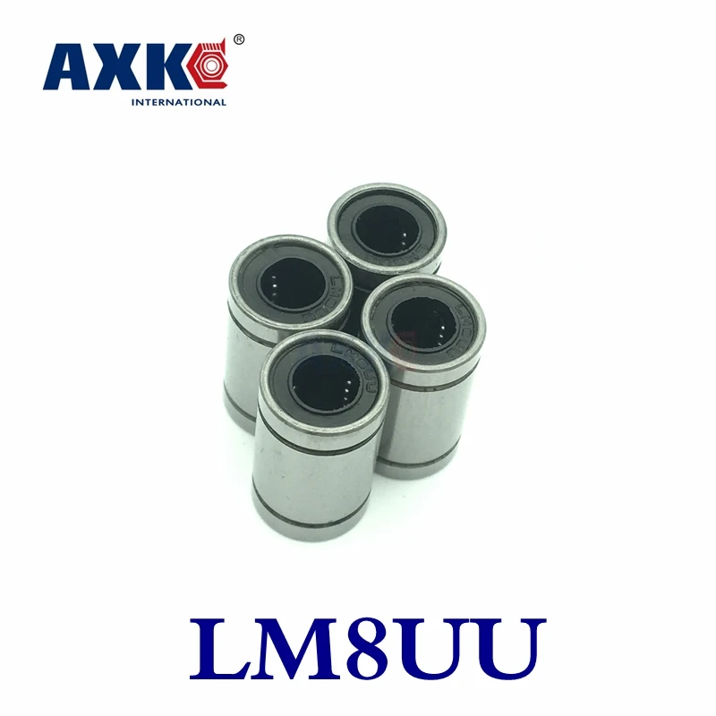 Free shipping LM8 LM8U High quality 100PCS LM8UU 8*15*24mm CNC Miniature Linear Bearings  8X15X24mm
