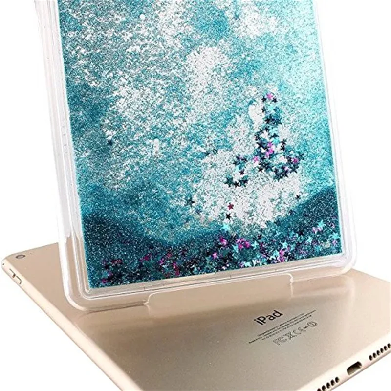 Жидкий Креативный дизайн мультяшный цветной Блестящий зыбучий песок блестящая Звезда прозрачный пластиковый чехол для Apple iPad mini 4