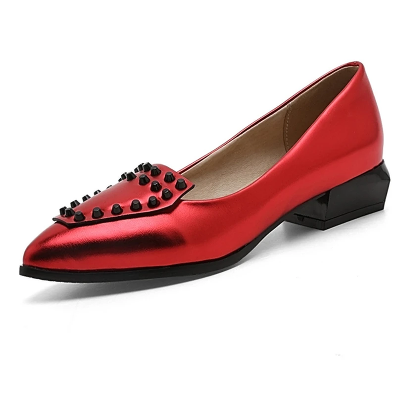 pointed toe flat loafers