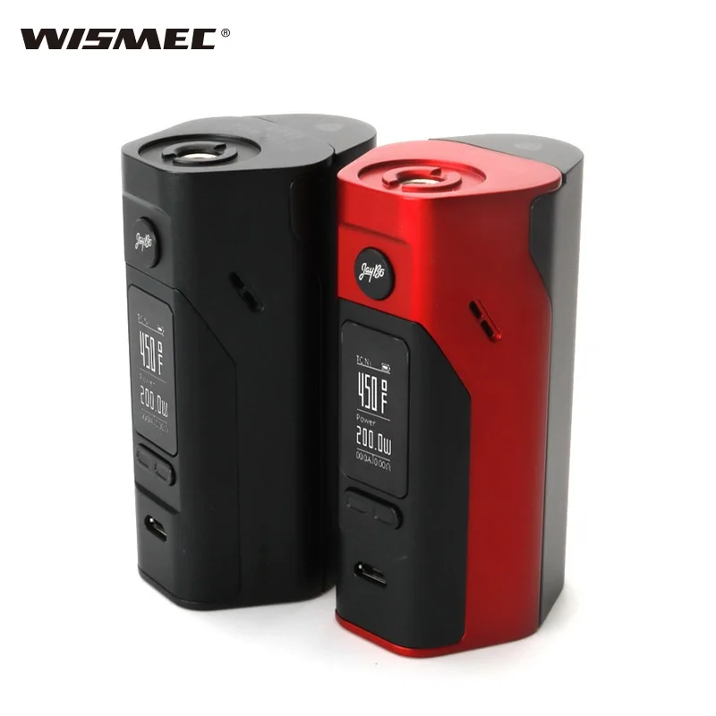 100% Оригинальный wismec reuleaux RX 2/3 18650 Mod поле rx2/3 vape box e-сигарета electronique 150 w-200 w батарейный блок MOD