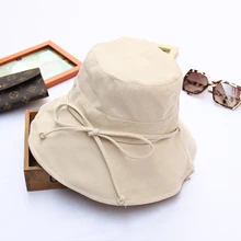 Mingjiebihuo Новая модная простая ткань с защитой от солнечных лучей Солнцезащитная пляжная уличная Женская Рыбацкая шляпа Панама Шляпы