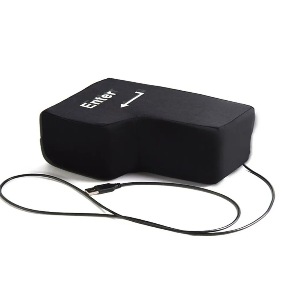 

Hand Pillows USB Big Enter Key Computer Large Enter key Desktop Pillow Vent Enter Key Lightweight Office Accessories