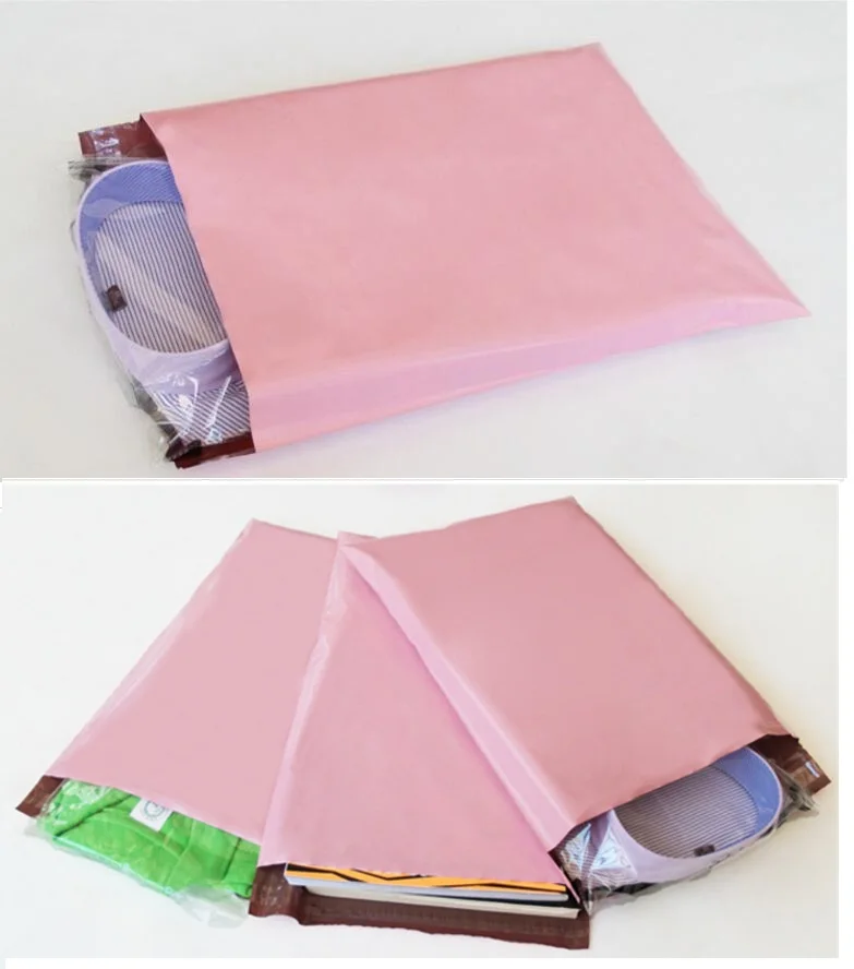 28x42cm 1000Pcs Small Pink Gift mailer shipping envelope Bag,Plastic