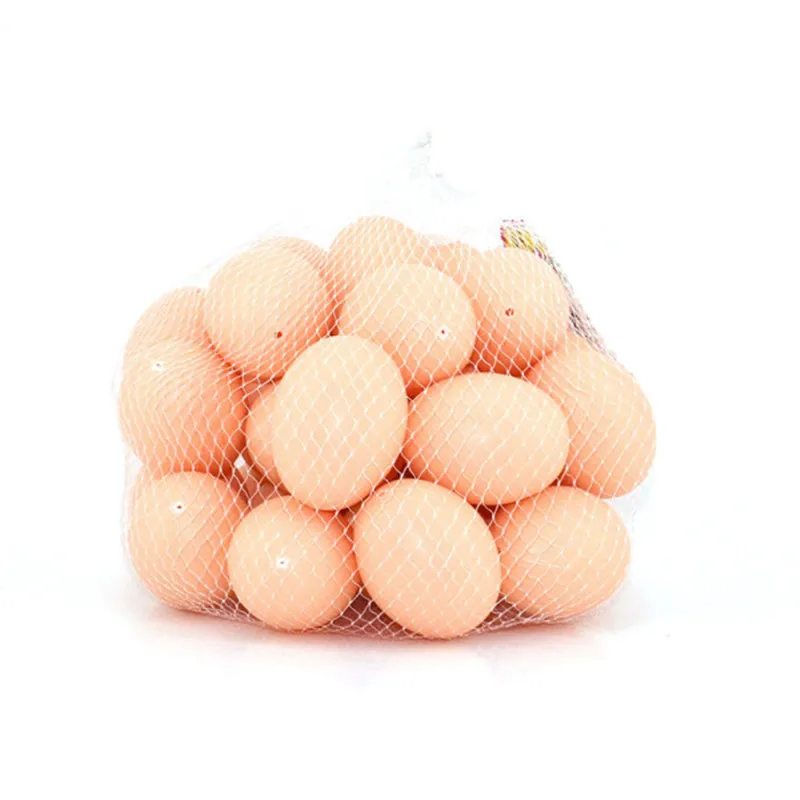 

10pcs/lot Creative Artificial Fake Decorative Chicken Egg Toy Food Dummy Party Home Decor Dollhouse Micro Landscape Ornaments