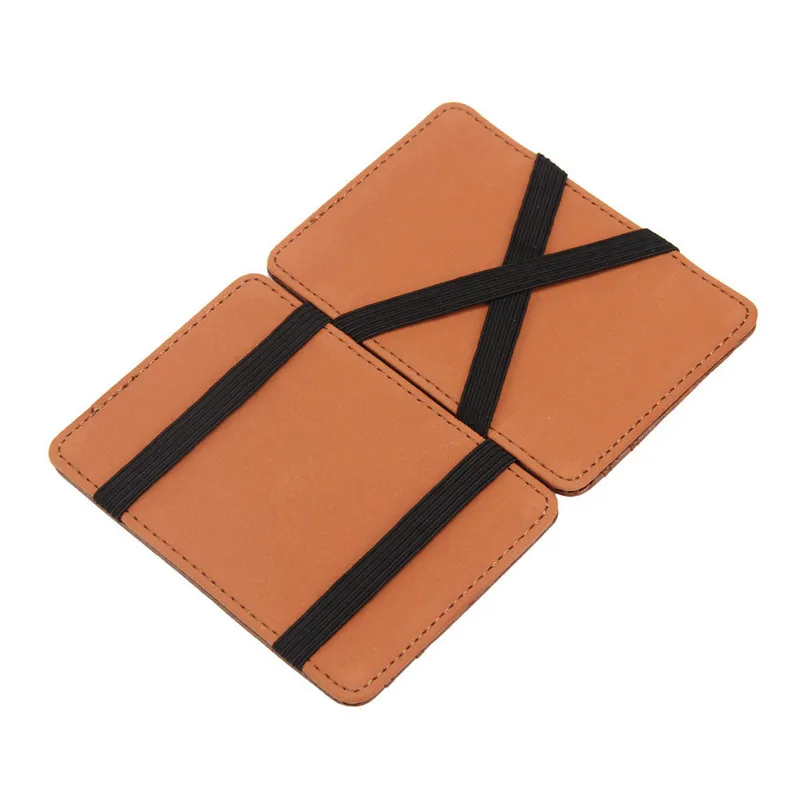 ZHDAOR Luxury Mini Neutral Magic Bifold Leather Wallet Card Holder Wallet tarjetero porte carte bancaire porte carte 30MA0918