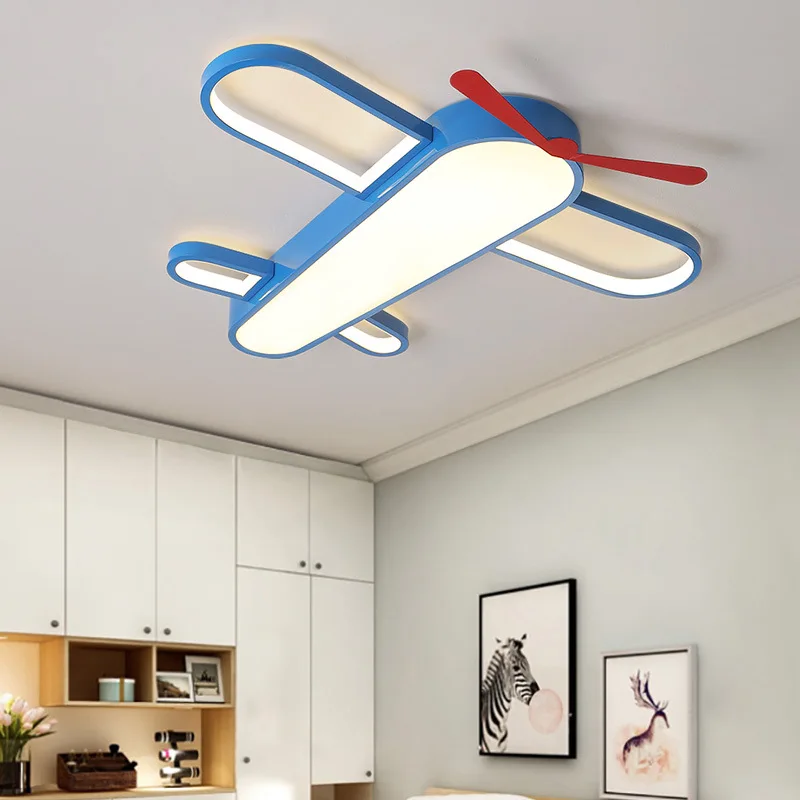 

Children's room cartoon led lights post modern minimalist creative shaped circular airplane boy ceiling lamp WF612304