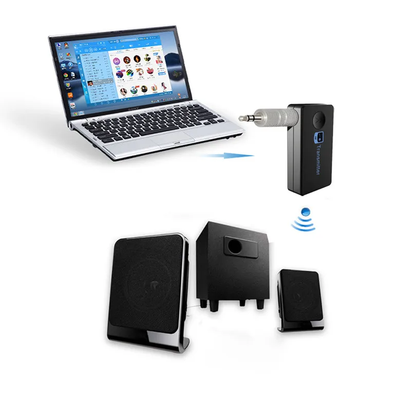 Беспроводной Bluetooth передатчик для динамиков аудиосигнал ТВ компьютера DVD