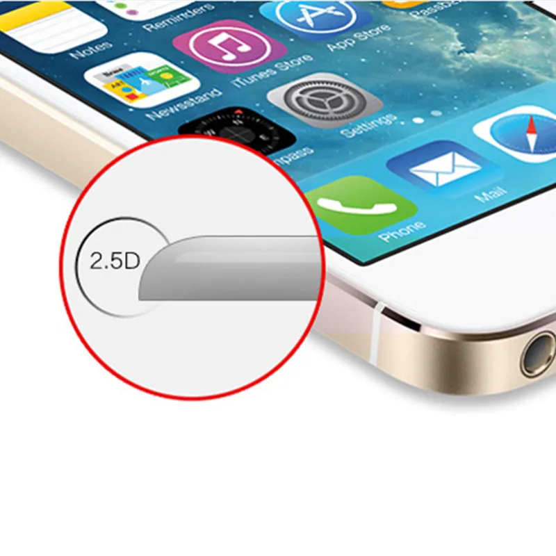 Закаленное стекло для iphone 5s Защитная пленка для экрана 9H твердость Взрывозащищенная пленка для задней панели из углеродного волокна с защитой от отпечатков пальцев для 5s SE