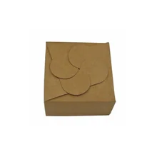 1000 шт крафт-бумага подарочная коробка сувенир для свадебной вечеринки конфеты коробки для тортов коричневый на заказ WB283