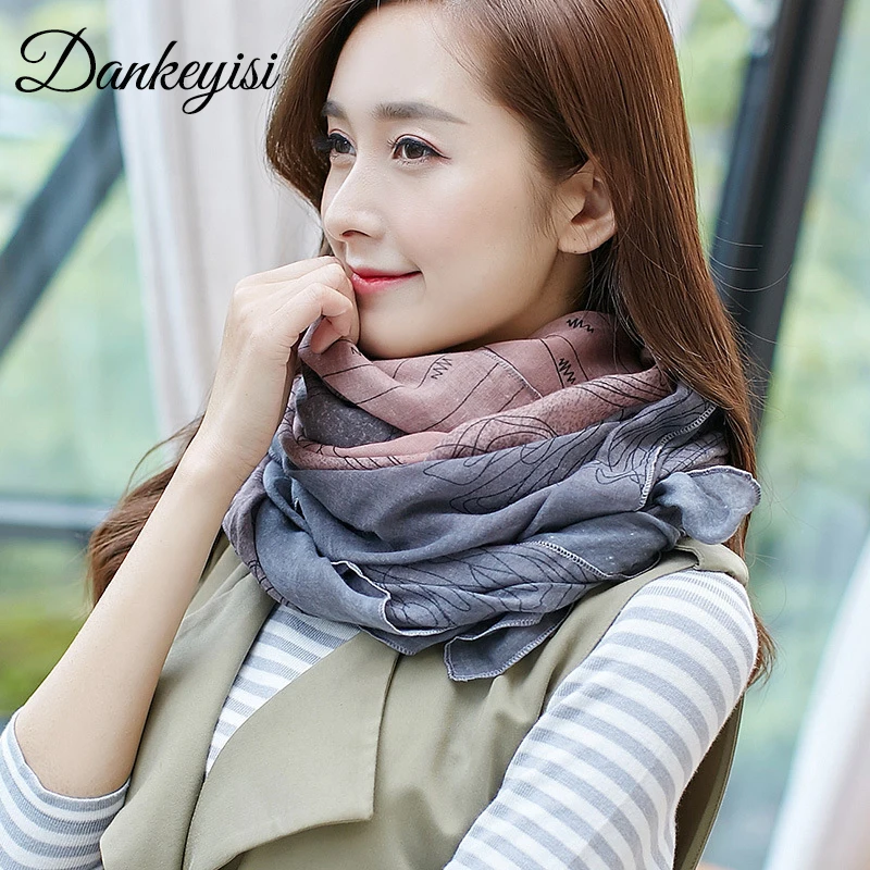 Женский шарф DANKEYISI зимний теплый длинный мягкий с высоким воротом 2017|brand scarf