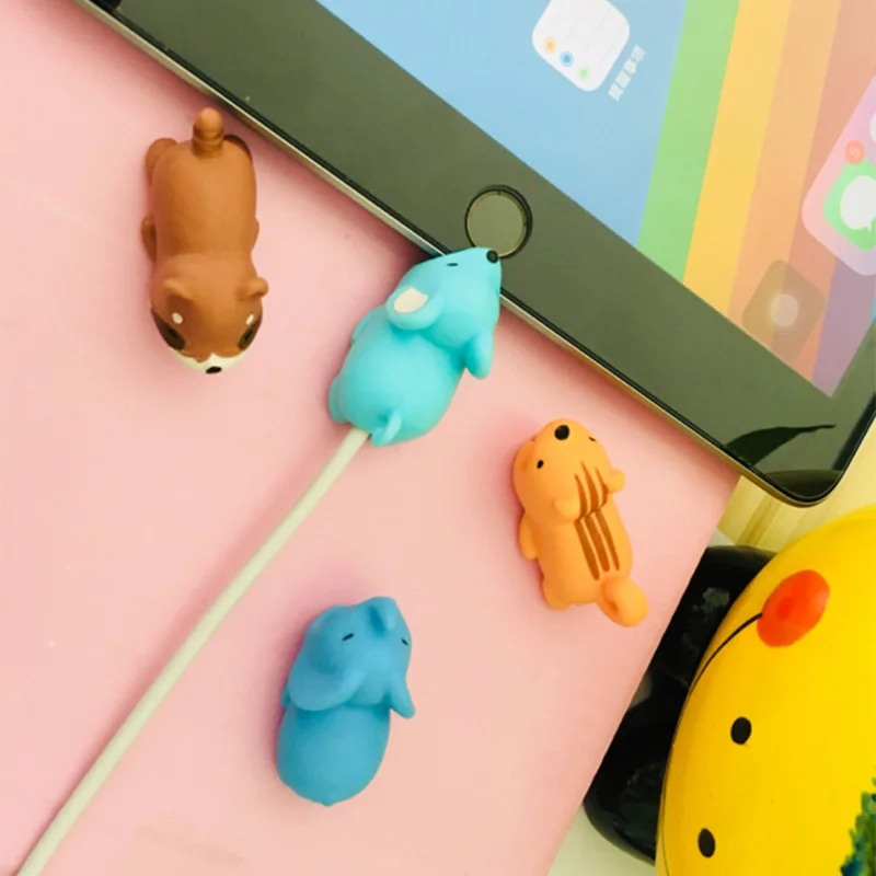Suntaiho Chompers Animal Cable Protectors USB Cable Bite for iphone cable winder phone holder rabbit cat Animal doll toys Suntaiho Chompers Animal Cable Protectors USB Cable Bite for iphone cable winder phone holder rabbit cat Animal doll toys