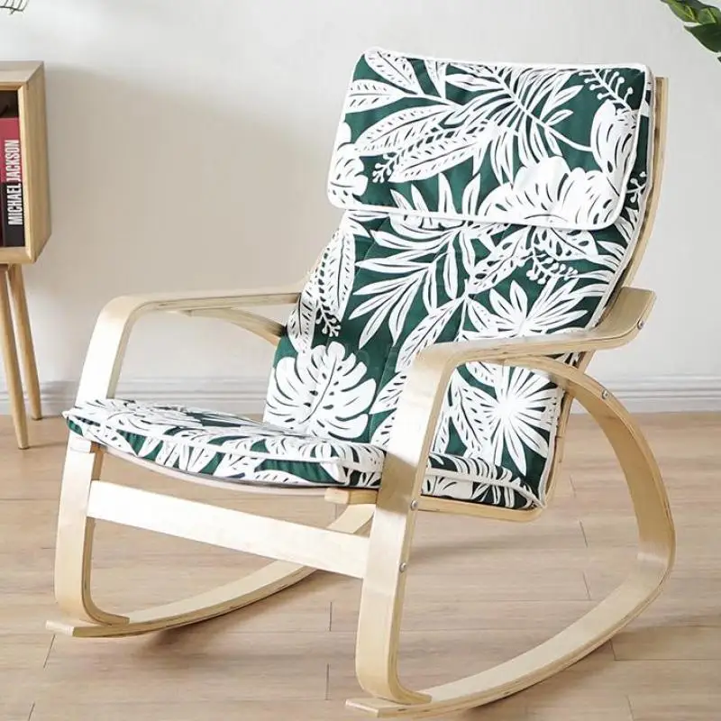 

Nordic Bonn Rocking Chair, Lazy Sofa, Balcony Chair, Leisure Chair, Pregnant Woman's Reclining Chair, Adult's Family Armchair