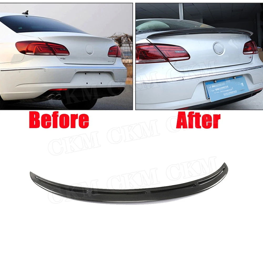 Задний спойлер для CC крыло багажника Volkswagen VW Passat Sandard 2009 2017 стикер отделки из