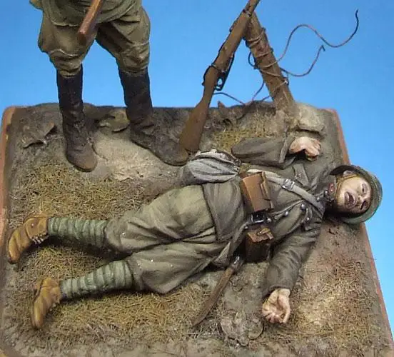 

1/35 Resin Figure Model Kits Dead Japanese Soldier Unassembled unpainted