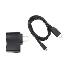 1A USB AC стены Мощность Зарядное устройство/адаптер+ Micro USB ПК шнур для mp3 mp4 media player