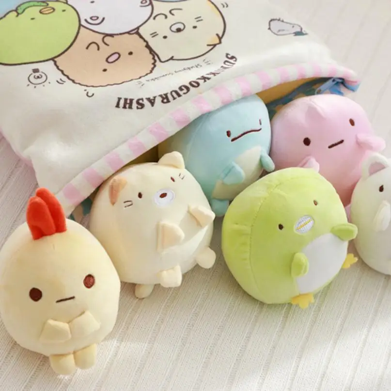 Плюшевая подушка Sumikko Gurashi 6 шт. мягкая с японской анимацией угловая кукла из