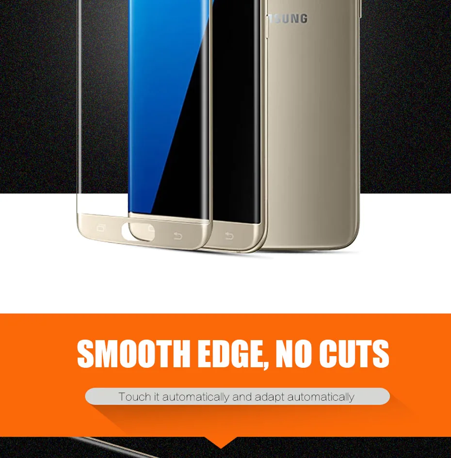 MOUSEMI Curved Protective Glass For Samsung S6 Edge Plus Full Cover Glass Screen Protectors For Samsung Galaxy S7 Edge Glass 3D  (6)