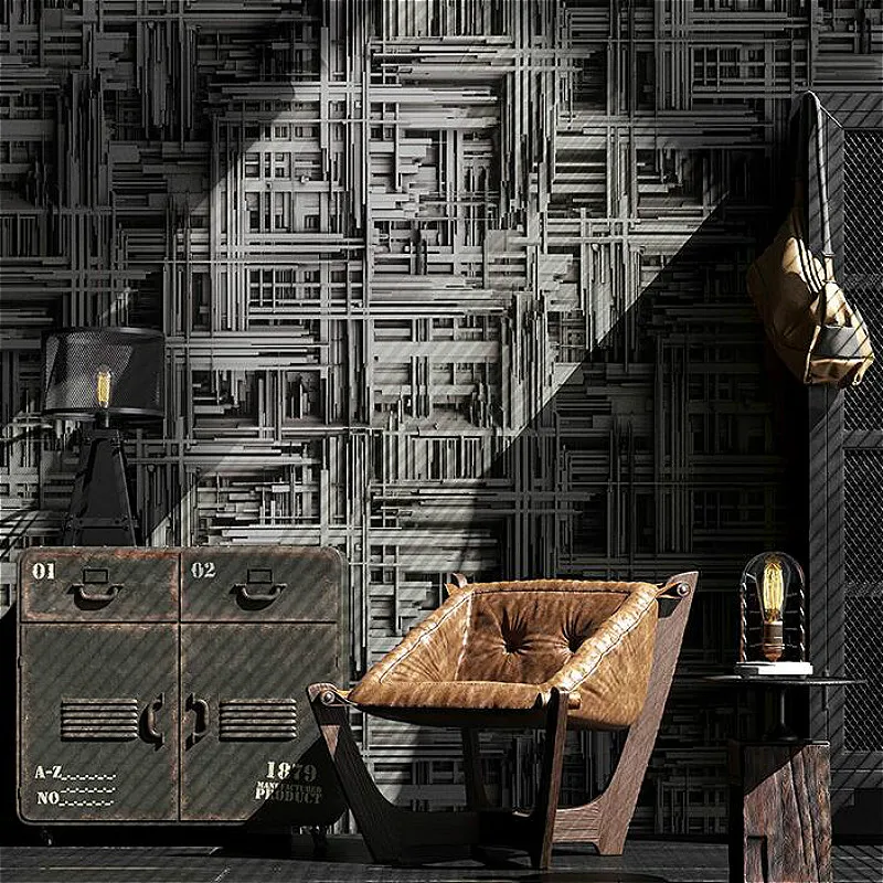 Black Silver,White Metallic Abstract 3d stereoscopic Wallpaper Modern Geometric Vinyl Wall Paper Living room Bedroom background Black Silver,White Metallic Abstract 3d stereoscopic Wallpaper Modern Geometric Vinyl Wall Paper Living room Bedroom background