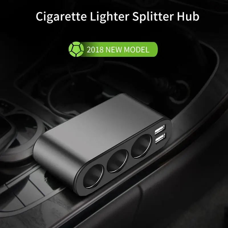 

Onever Dual USB Car Charger 3 Port Cigarette Lighter Splitter Support Smart Fast Charging for Car Recorder Mobile Phone Tablet