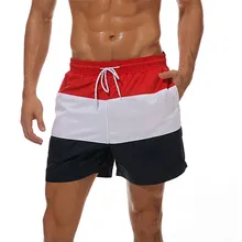 Спортивные трусы Быстрая Сушка Мужская мода Повседневная печать Пляж Серфинг Плавание свободные плавательные костюмы#3A11