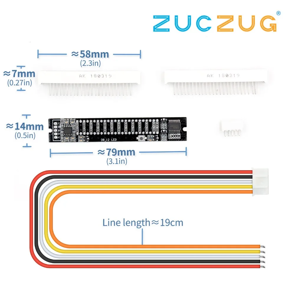 Мини двойной 12 уровневый индикатор VU Meter плата стерео усилителя регулируемая