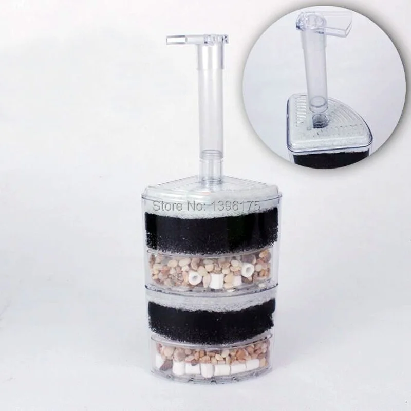 Портативный Фильтр-очиститель Биохимический хлопок абсорбирующий уголь небольшой рыболовный аквариумный фильтр аквариумные аксессуары 2 стиля