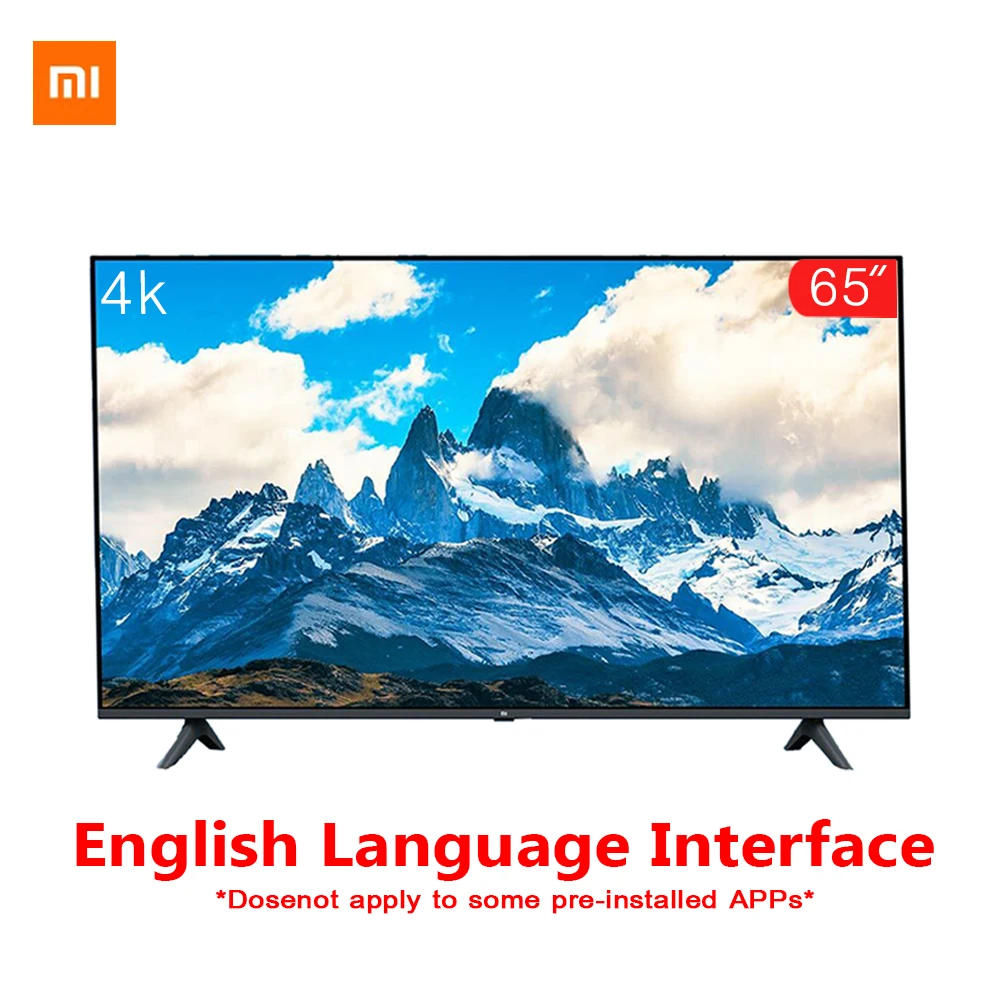 Оригинальный Xiaomi Tv 65 дюймов E65A настоящий 4K безрамочный полноэкранный ТВ набор 2