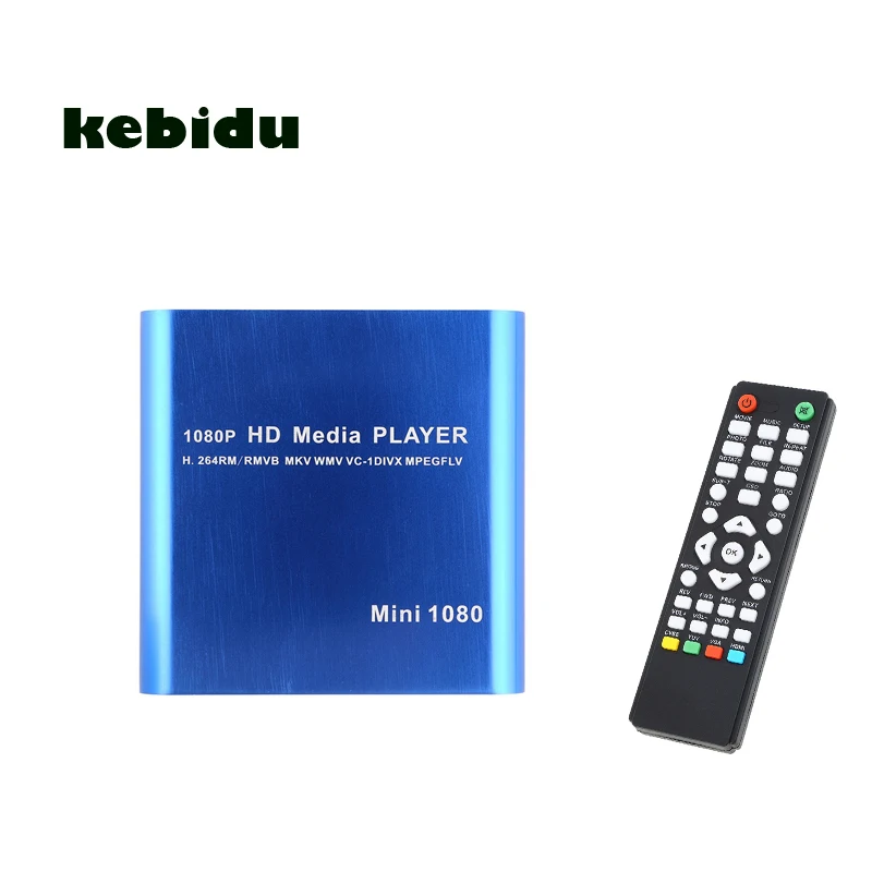 Новый мини медиаплеер 1080P MKV/H.264/RMVB Full HD с считывателем карт памяти для большинства