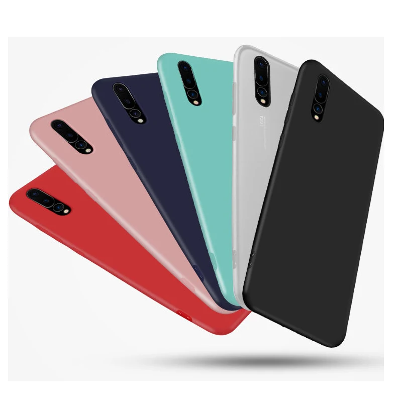 Матовый мягкий чехол Candy Для Huawei P20 P30 Lite Pro для Mate 20 10 Honor 8X 8A P Smart 2019 | Мобильные