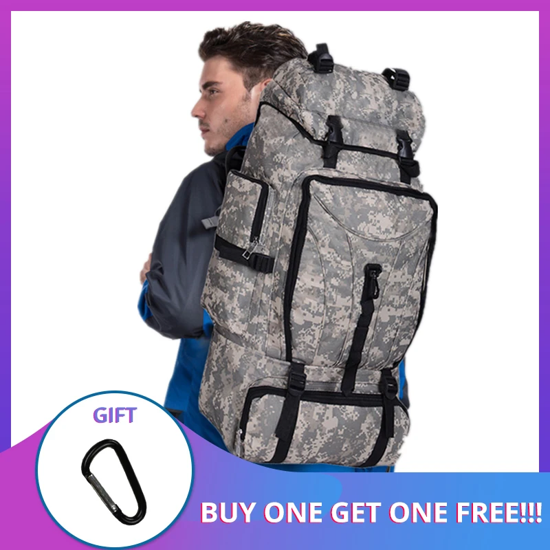 

70L Waterproof Men Climbing Hiking Military Tactical Backpack Camping Mountaineering Outdoor Sport Backpack Army Rucksack Bag