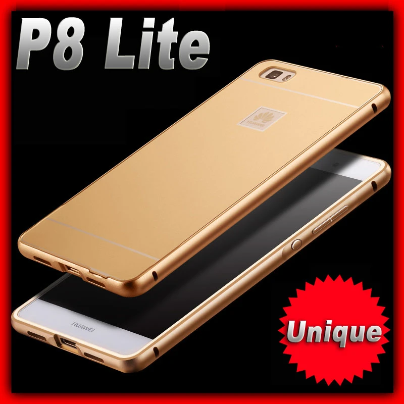 Caso funda para huawei P 8 lite caso P8lite delgado de aluminio de Metal de lujo de acrílico huawei P8 lite nuevo cubierta|lite case|huawei p8 lite casep8 lite case - AliExpress