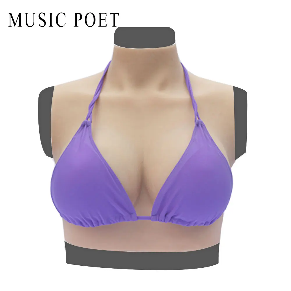 Силиконовые формы для груди MUSIC POET E Cup искусственные переодевание