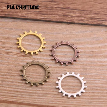 

20PCS 20mm Four Color Metal Alloy Machinery Gear Pendant Jewelry Charm Jewelry Gear Findings
