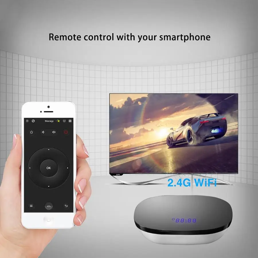Mni ТВ-бокс A95XF1 S905W 2 ГБ+ 16 Гб смарт-ТВ-приставка для Android 8,1 смарт-android tv box