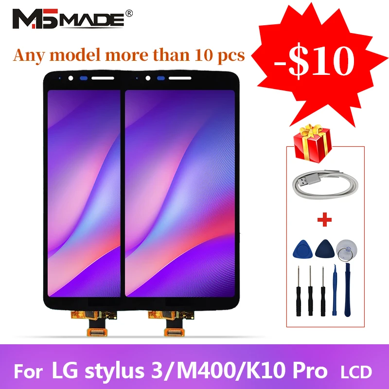 

Original For LG Stylus 3 Stylo 3 K10 Pro LCD Touch Screen Digitizer Display Replacement Assembly Parts M400 LS777 With Frame
