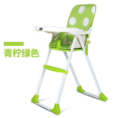 Легкое стабильное портативное детское кресло для еды, складное кресло с экологически чистой кожей ткани Оксфорд - Цвет: 1