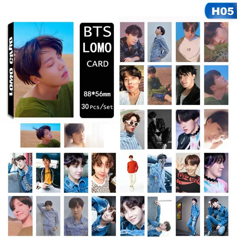 

30pcs/set K-pop BTS Bangtan Boys fake Love Ablum Picture Photo Cards LOMO Cards Stationery