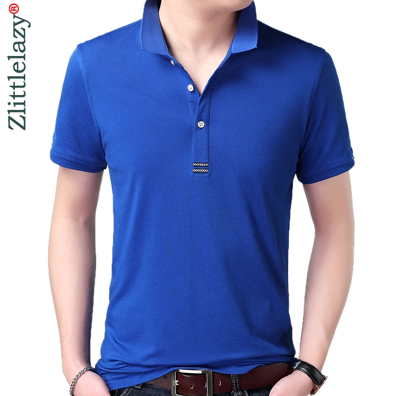 

2019 brand casual summer solid short sleeve polo shirt men poloshirt jersey luxury mens polos tee shirts dress fashions 50566