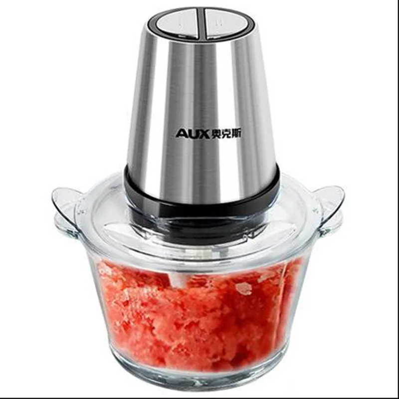 

220V AUX 200W 1.8L Electric Meat Grinder Fast/Slow Gear Multifunctional Vegetable Garlic Chili Meat Mincer EU/AU/UK/US Plug
